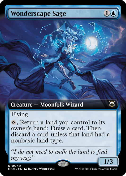 Wonderscape Sage (M3C-049) - Modern Horizons 3 Commander: (Extended Art) Foil