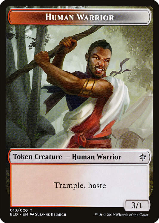 Human Warrior (TELD-013) - Throne of Eldraine Tokens Foil