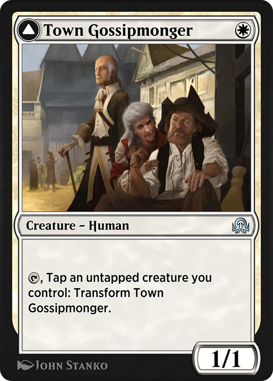 Town Gossipmonger // Incited Rabble (SIR-053) - Shadows over Innistrad Remastered