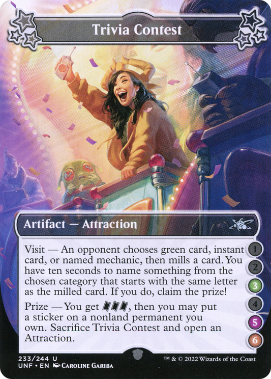 Trivia Contest (3-5-6) (UNF-233) - Unfinity
