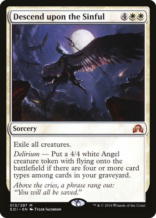 Descend upon the Sinful [Shadows over Innistrad]