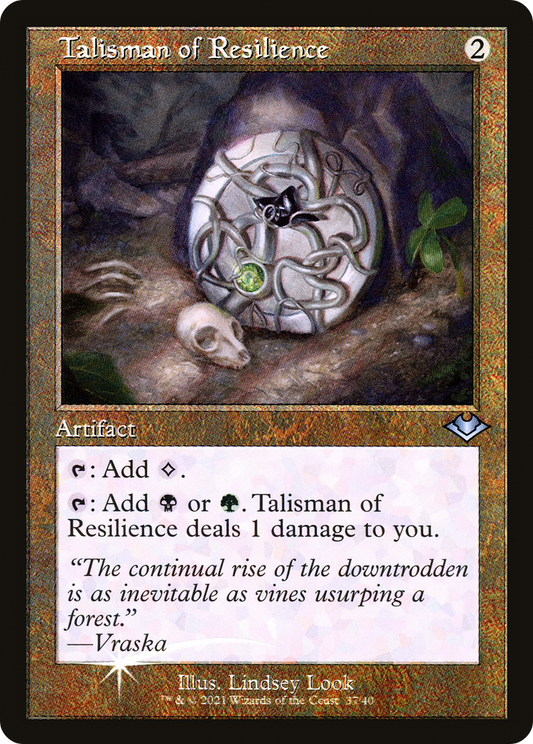 Talisman of Resilience (MH1-037) - Modern Horizons 1 Timeshifts Etched Foil