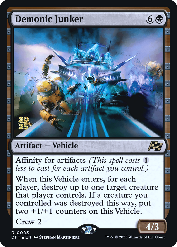 Demonic Junker [Aetherdrift Prerelease Promos]
