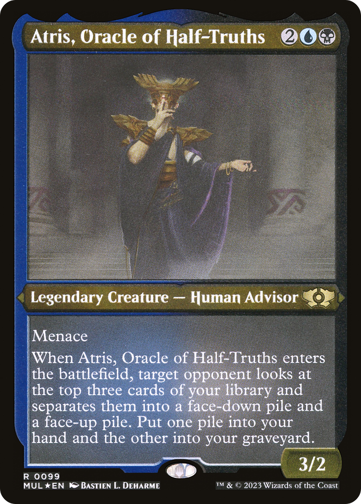 Atris, Oracle of Half-Truths (Foil Etched) (MUL-099) - Multiverse Legends Foil