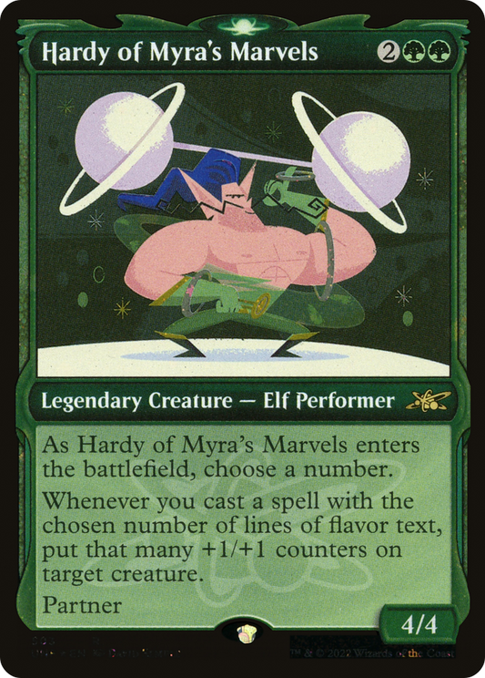Hardy of Myra's Marvels (Showcase) (Galaxy Foil) (UNF-503) - Unfinity: (Showcase) Foil
