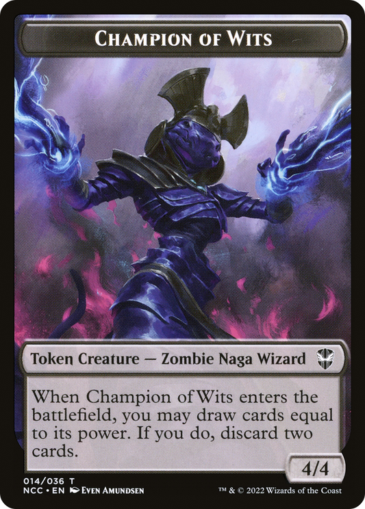 Champion of Wits (TNCC-014) - New Capenna Commander Tokens Foil