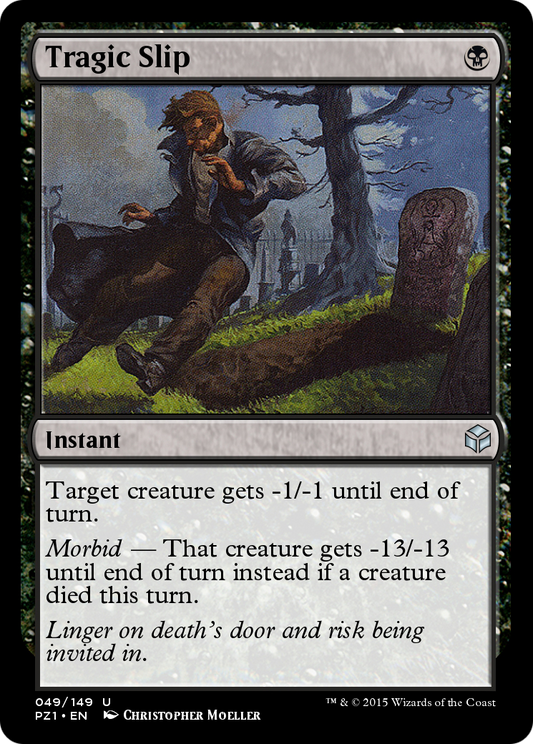 Tragic Slip (PZ1-049) - Legendary Cube Prize Pack Foil