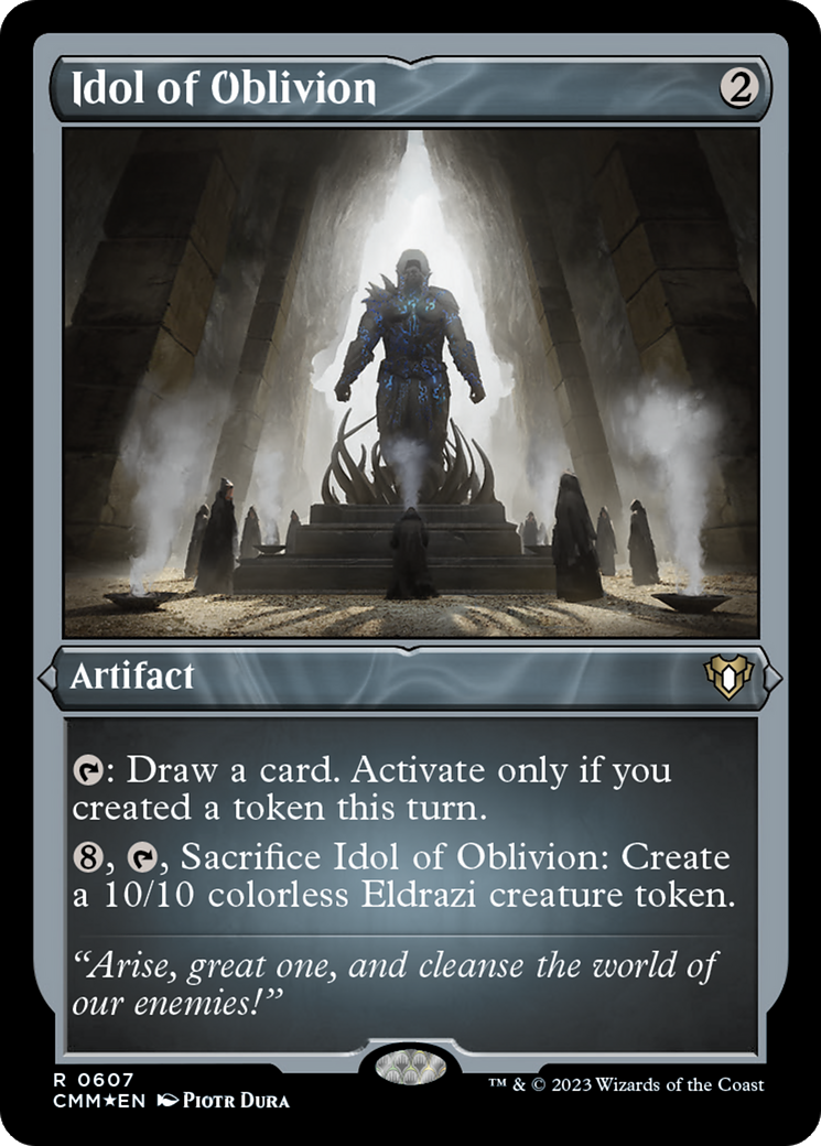 Idol of Oblivion (CMM-607) - Commander Masters Etched Foil