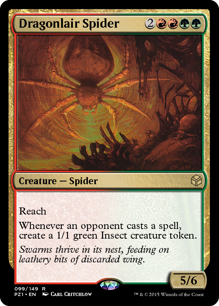 Dragonlair Spider (PZ1-099) - Legendary Cube Prize Pack Foil