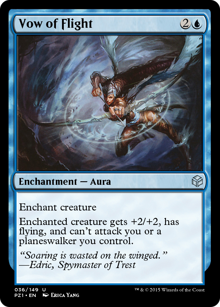 Vow of Flight (PZ1-036) - Legendary Cube Prize Pack Foil