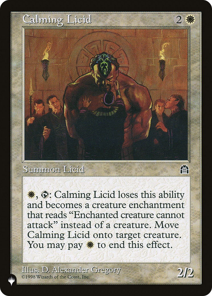 Calming Licid (LIST-) - The List