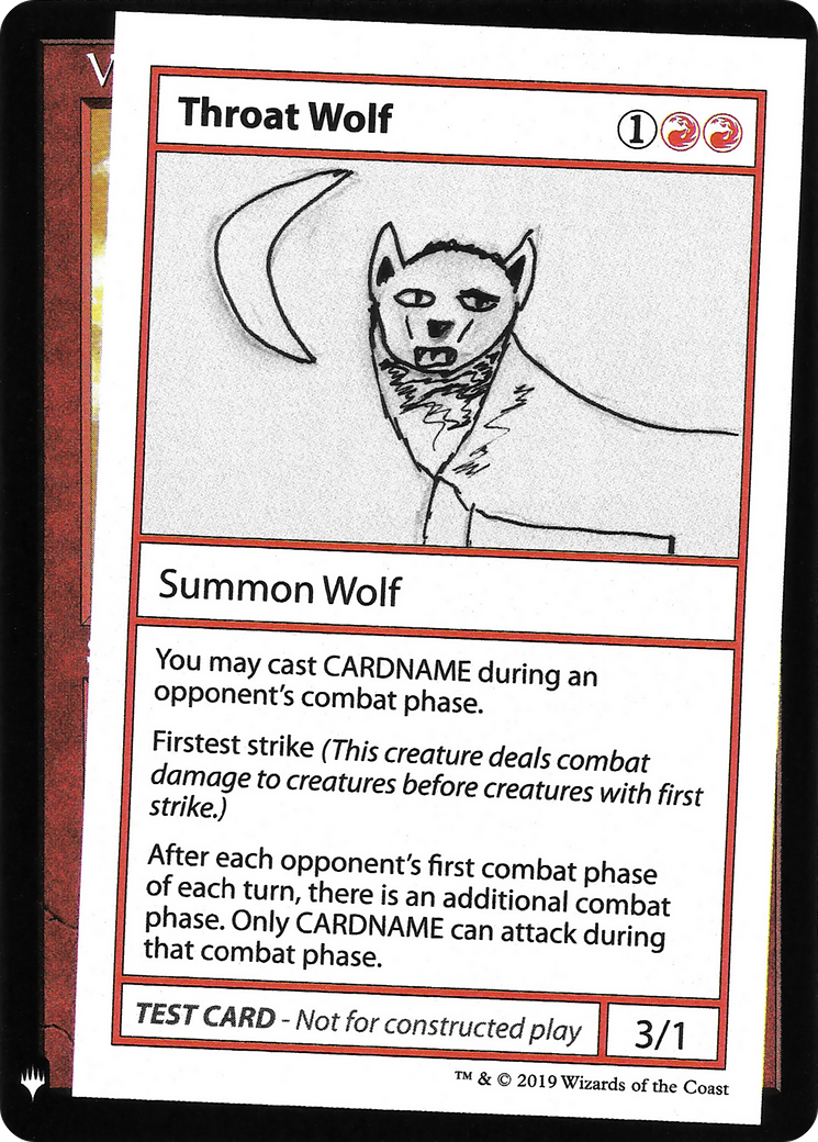 Throat Wolf [Mystery Booster Playtest Cards]