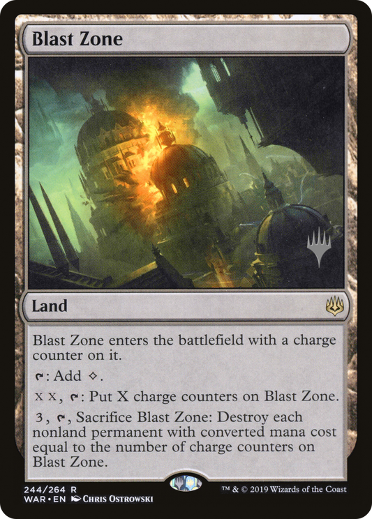 Blast Zone (WAR) (PPTHB-244) - War of the Spark Promos Foil