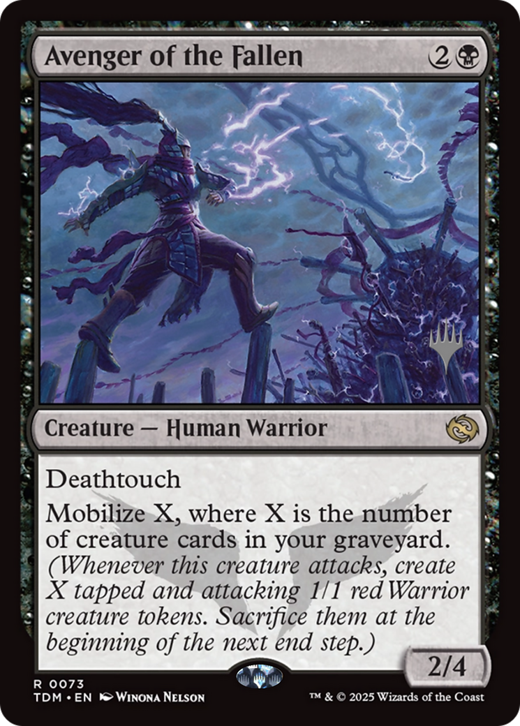 Avenger of the Fallen [Tarkir: Dragonstorm Promos]