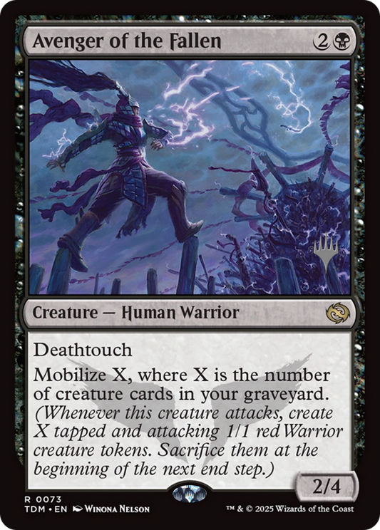 Avenger of the Fallen [Tarkir: Dragonstorm Promos]