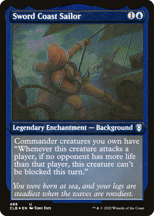 Sword Coast Sailor (Foil Etched) [Commander Legends: Battle for Baldur's Gate]