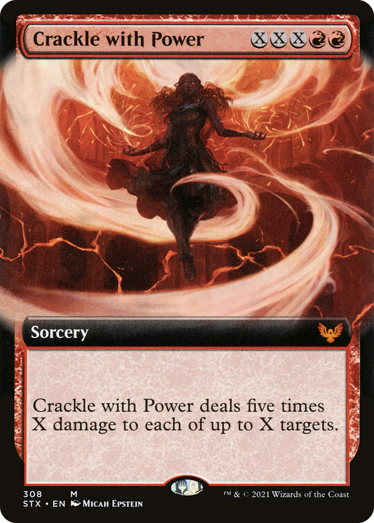 Crackle with Power (Extended Art) [Strixhaven: School of Mages]