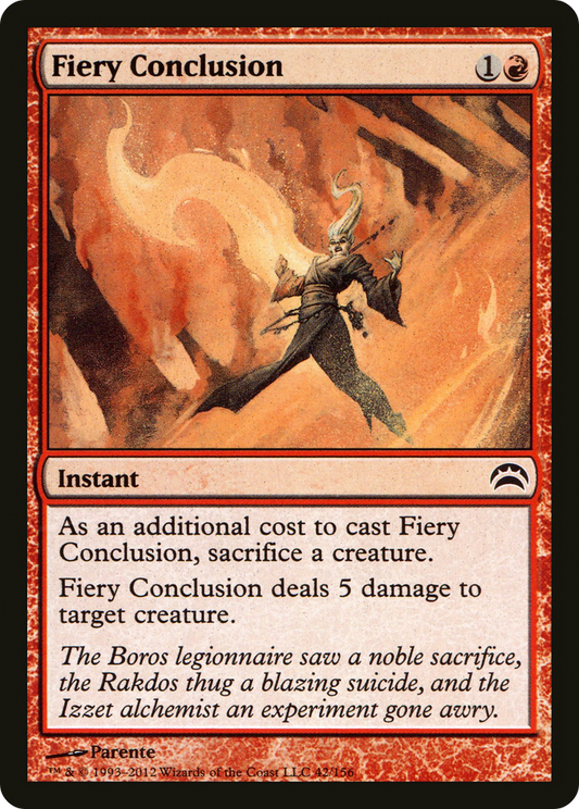 Fiery Conclusion (PC2-042) - Planechase 2012 Foil