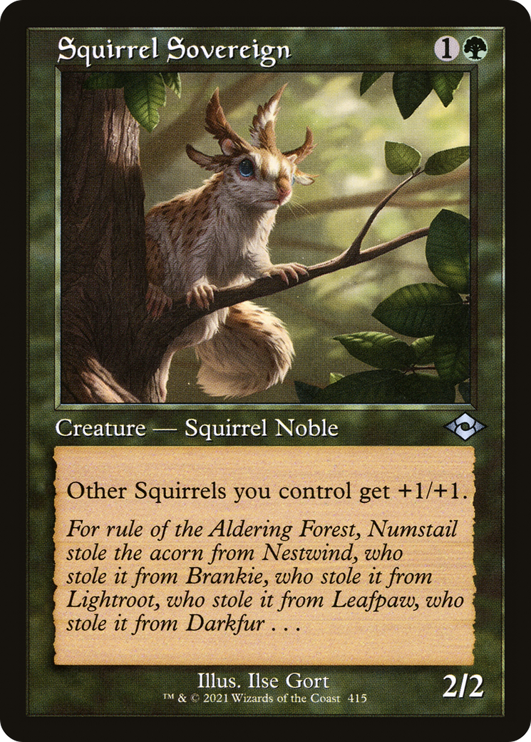 Squirrel Sovereign (MH2-415) - Modern Horizons 2 Etched Foil