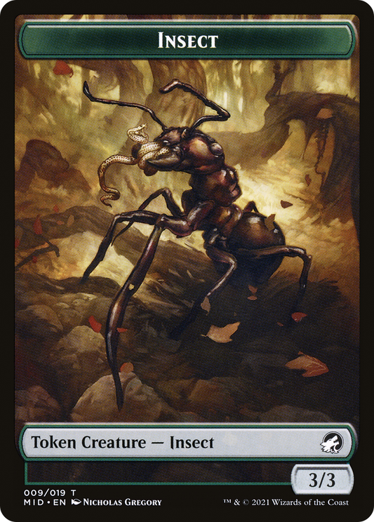 Insect (TMID-009) - Innistrad: Midnight Hunt Tokens