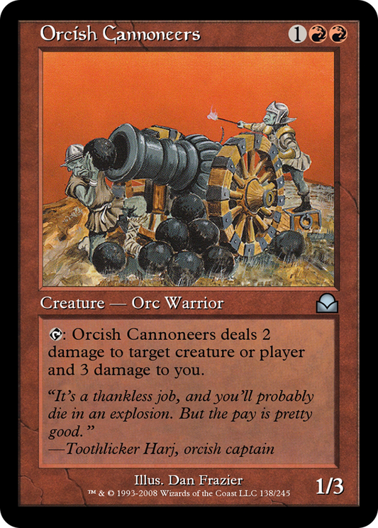 Orcish Cannoneers (ME2-138) - Masters Edition II Foil