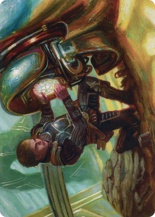 Urza, Powerstone Prodigy // Urza, Powerstone Prodigy (ABRO-035) - The Brothers' War Art Series (Borderless) Foil