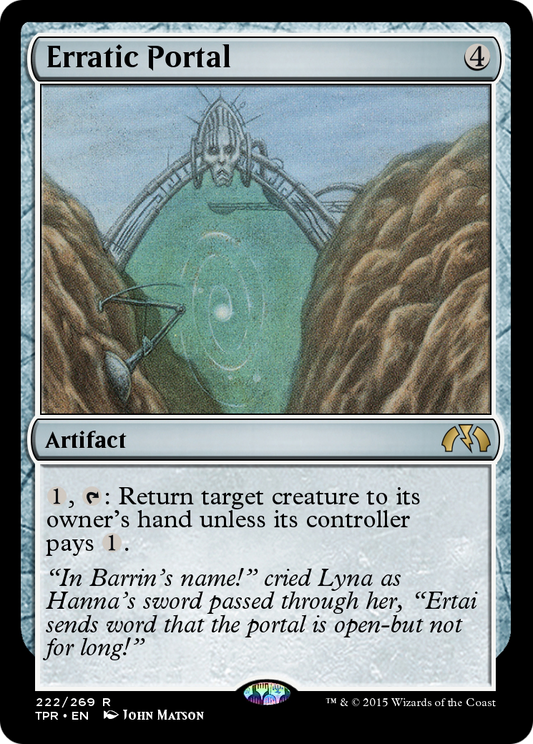 Erratic Portal (TPR-222) - Tempest Remastered Foil