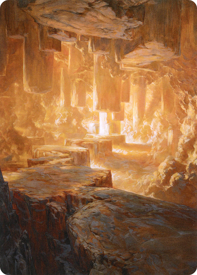 Pillarverge Pathway // Pillarverge Pathway (AZNR-028) - Zendikar Rising Art Series (Borderless) Foil