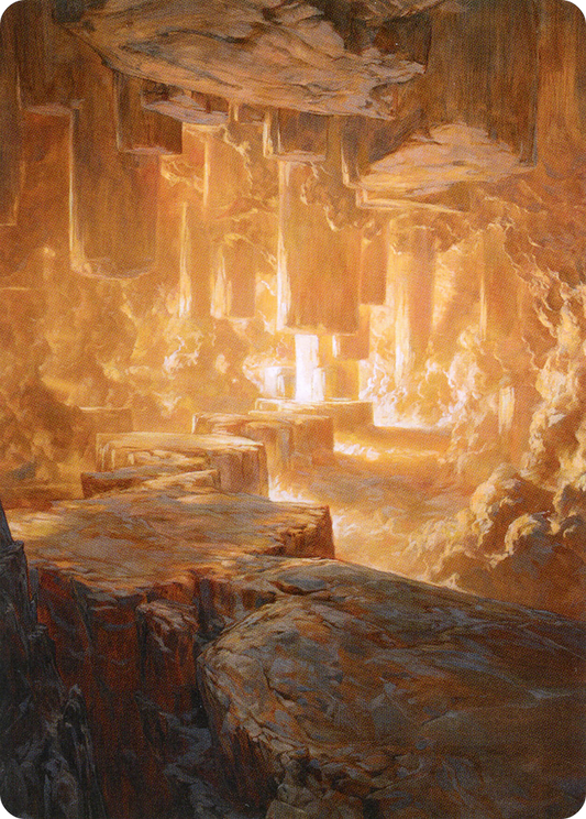 Pillarverge Pathway // Pillarverge Pathway (AZNR-028) - Zendikar Rising Art Series (Borderless) Foil