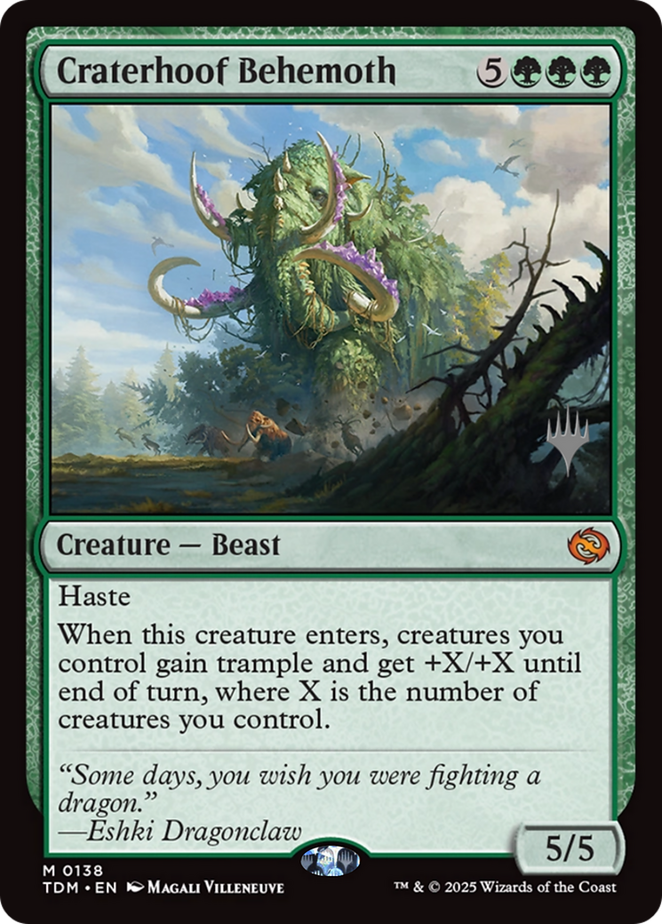 Craterhoof Behemoth [Tarkir: Dragonstorm Promos]