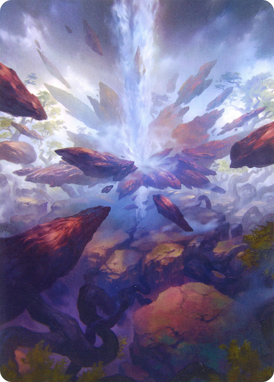 Prismatic Vista // Prismatic Vista (AZNR-035) - Zendikar Rising Art Series (Borderless) Foil