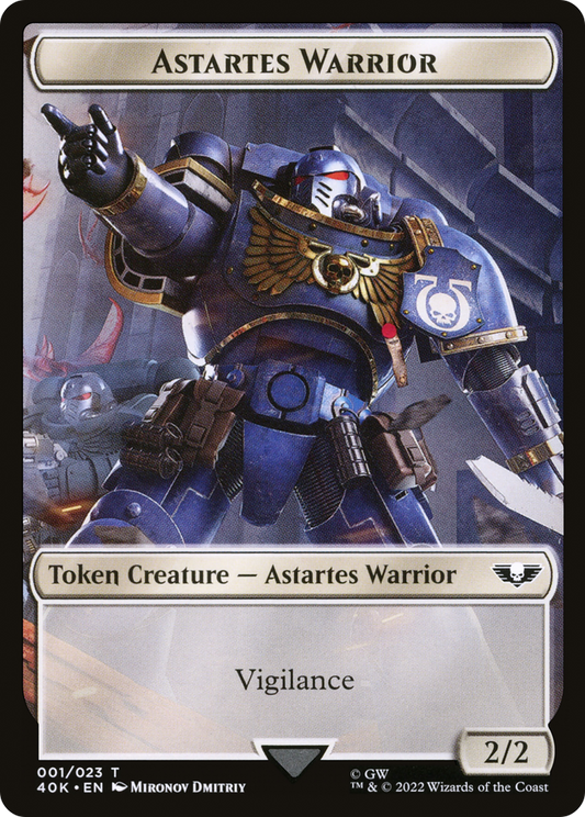 Astartes Warrior (T40K-001) - Warhammer 40,000 Tokens