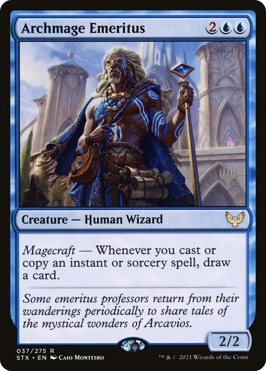 Archmage Emeritus (Promo Pack) [Strixhaven: School of Mages Promos]