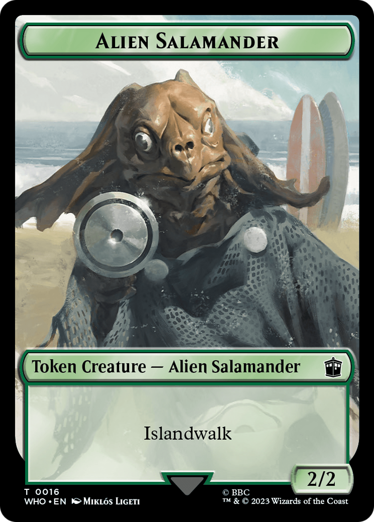 Alien Salamander (TWHO-016) - Doctor Who Tokens