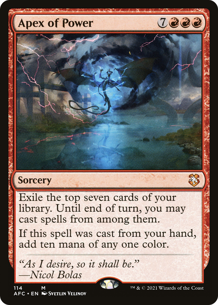 Apex of Power [Dungeons & Dragons: Adventures in the Forgotten Realms Commander]