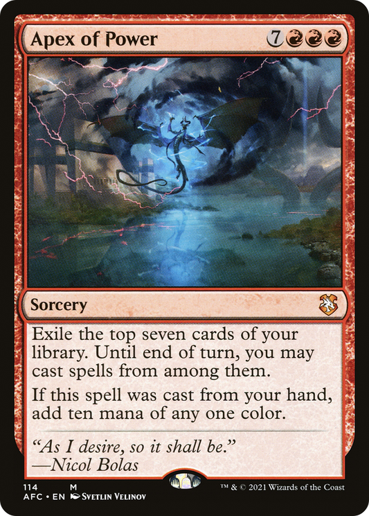 Apex of Power [Dungeons & Dragons: Adventures in the Forgotten Realms Commander]