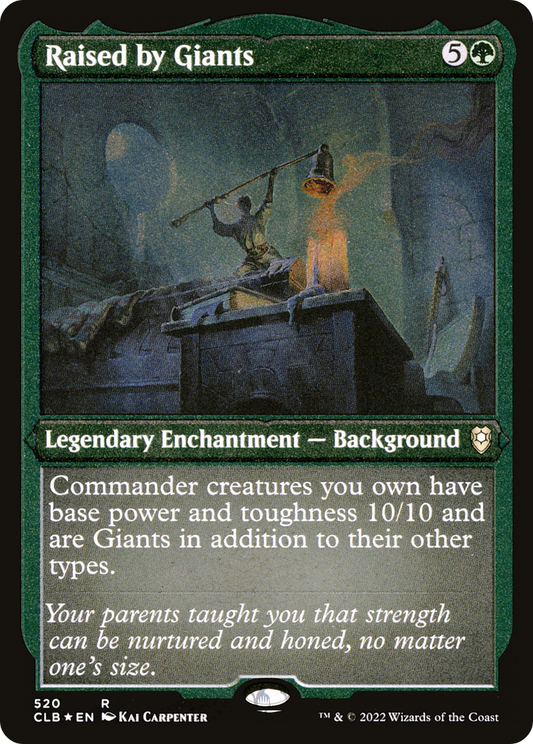Raised by Giants (Foil Etched) [Commander Legends: Battle for Baldur's Gate]