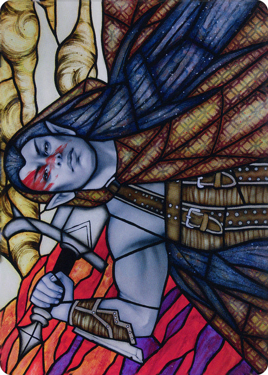 Radha, Coalition Warlord // Radha, Coalition Warlord (ADMU-075) - Dominaria United Art Series (Borderless) Foil