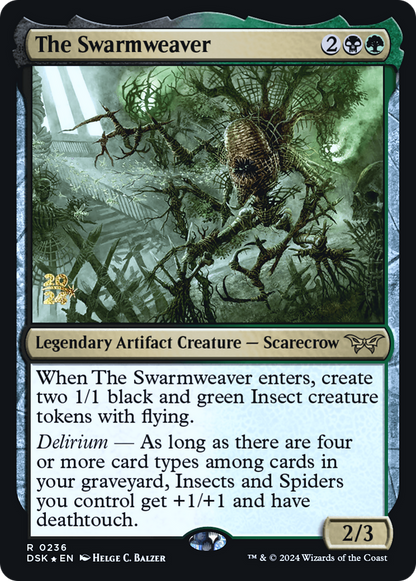 The Swarmweaver (0236) [Duskmourn: House of Horror Prerelease Promos]