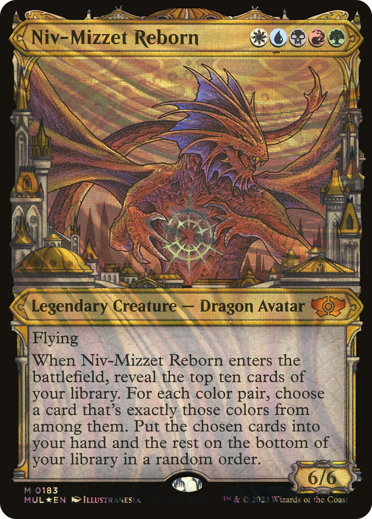 Niv-Mizzet Reborn (Halo Foil) [Multiverse Legends]