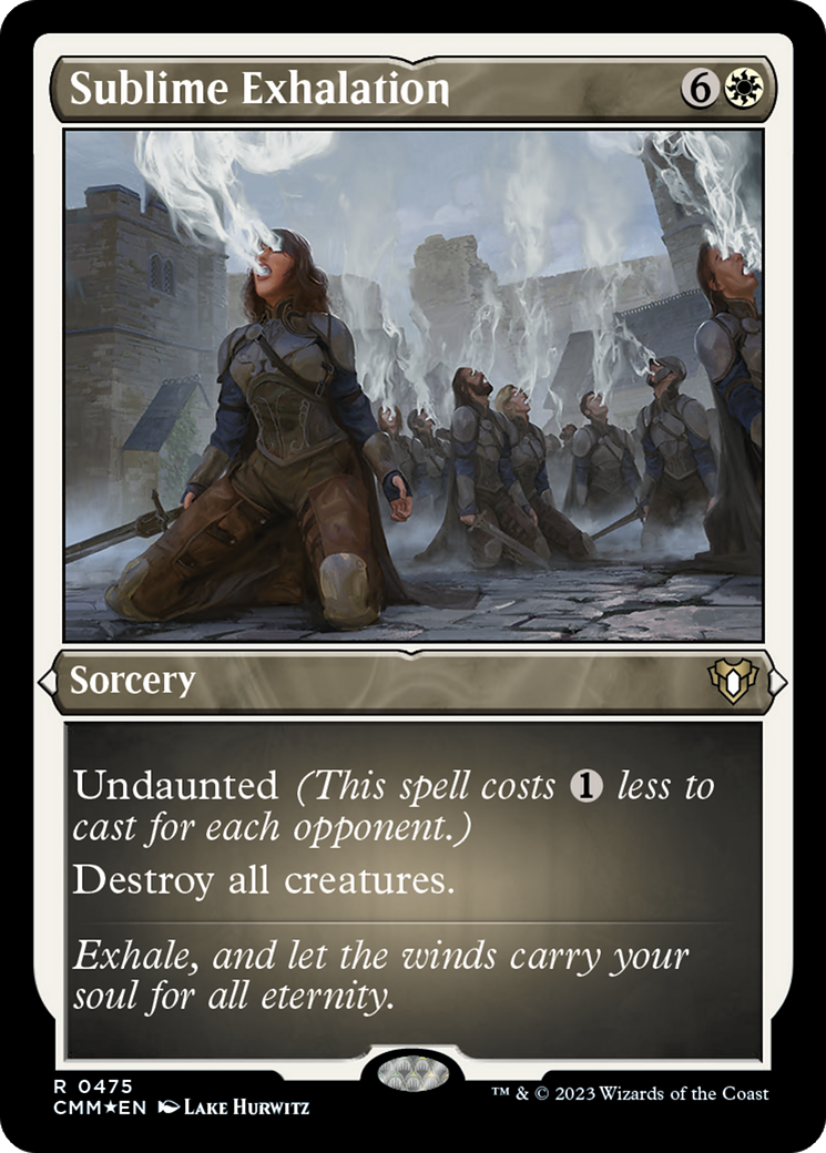 Sublime Exhalation (Foil Etched) [Commander Masters]