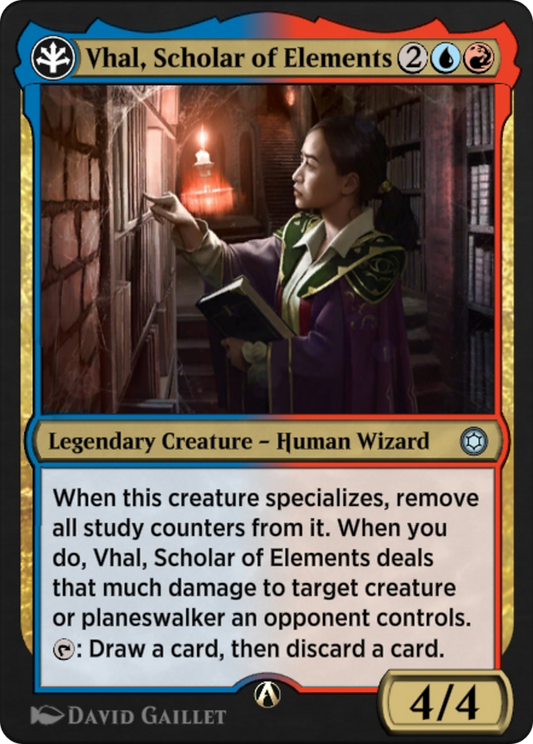 Vhal, Scholar of Elements (HBG-08R) - Alchemy Horizons: Baldur's Gate