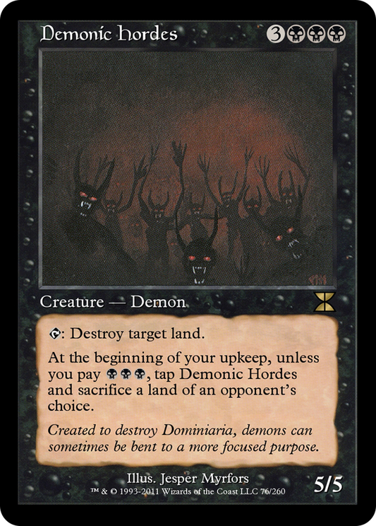 Demonic Hordes (ME4-076) - Masters Edition IV Foil
