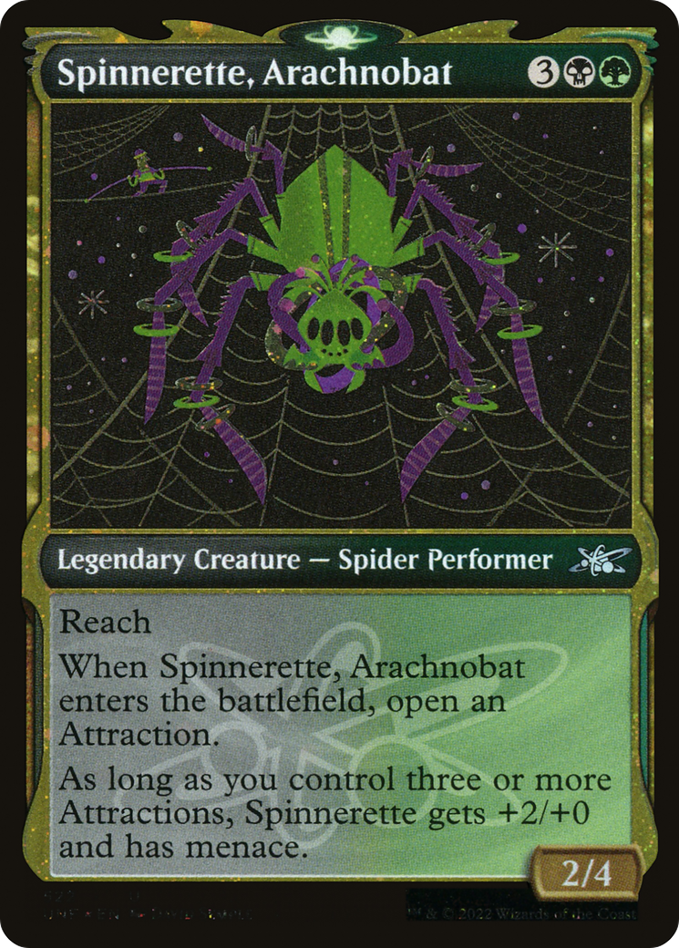 Spinnerette, Arachnobat (Showcase) (Galaxy Foil) [Unfinity]