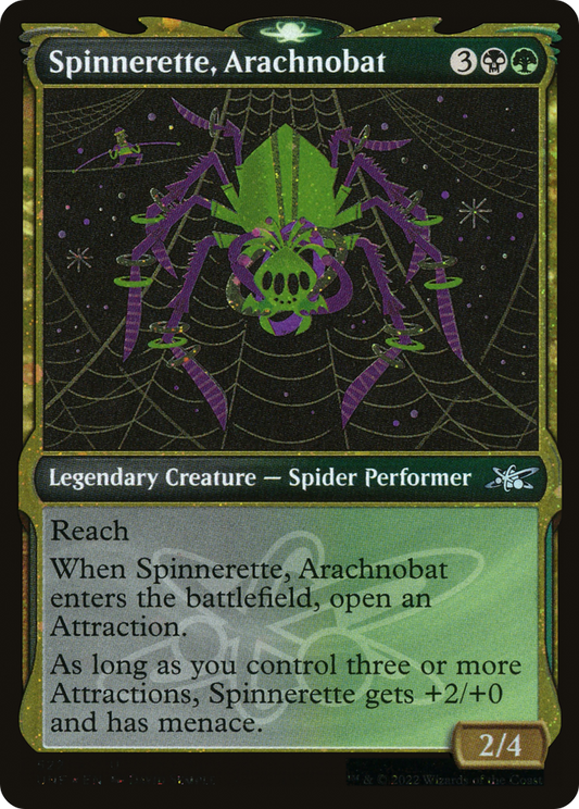 Spinnerette, Arachnobat (Showcase) (Galaxy Foil) [Unfinity]