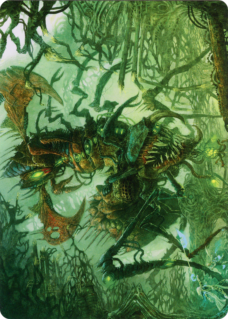 Skyscythe Engulfer // Skyscythe Engulfer (AONE-042) - Phyrexia: All Will Be One Art Series (Borderless) Foil