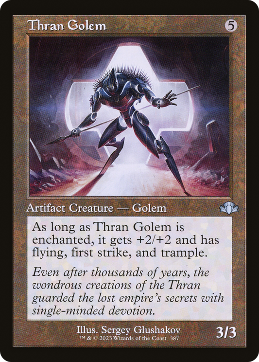 Thran Golem (Retro Frame) (DMR-387) - Dominaria Remastered