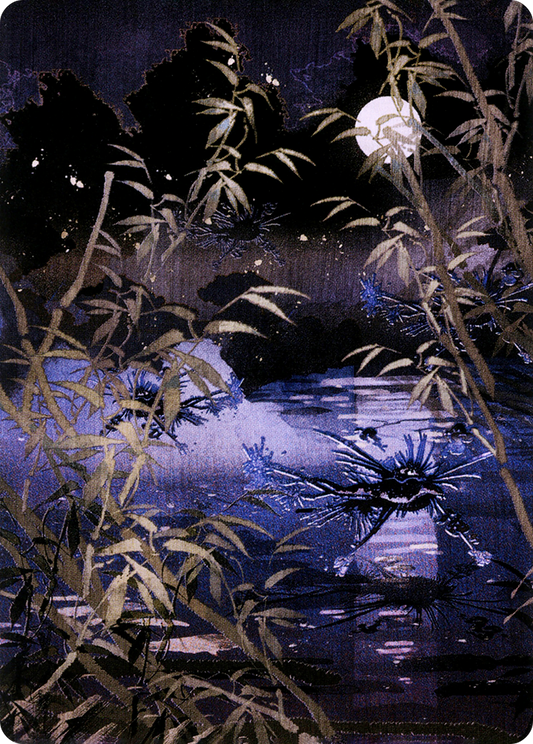 Swamp // Swamp (ANEO-081) - Neon Dynasty Art Series (Borderless)