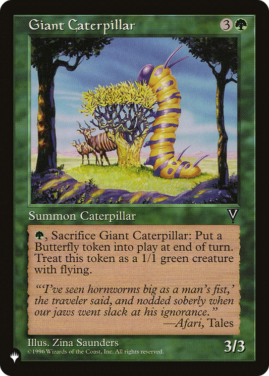 Giant Caterpillar (LIST-VIS-108) - The List Foil