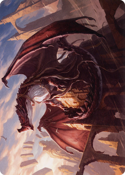 Velomachus Lorehold // Velomachus Lorehold (ASTX-061) - Strixhaven Art Series (Borderless) Foil